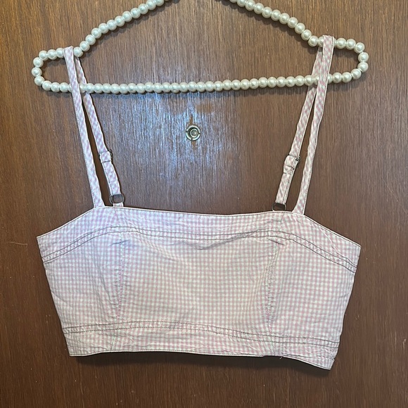 Free People Tops - NWOT Free People Checkered Bra Top